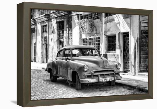 Cuba Fuerte Collection B&W - Chevrolet Classic Car II-Philippe Hugonnard-Framed Premier Image Canvas