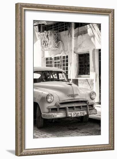 Cuba Fuerte Collection B&W - Chevrolet Classic Car III-Philippe Hugonnard-Framed Photographic Print