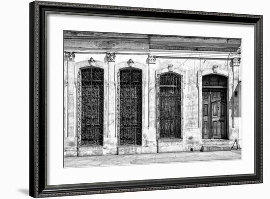 Cuba Fuerte Collection B&W - Cuban Architecture-Philippe Hugonnard-Framed Photographic Print