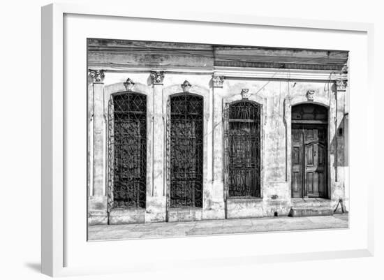 Cuba Fuerte Collection B&W - Cuban Architecture-Philippe Hugonnard-Framed Photographic Print