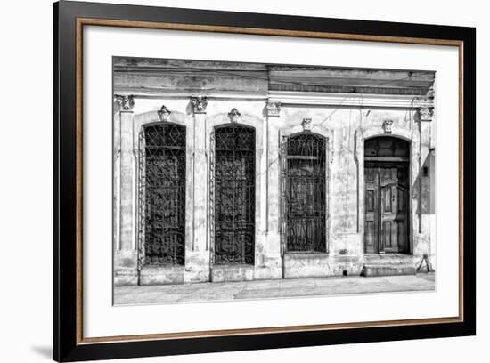 Cuba Fuerte Collection B&W - Cuban Architecture-Philippe Hugonnard-Framed Photographic Print