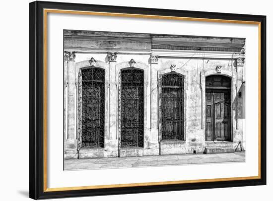 Cuba Fuerte Collection B&W - Cuban Architecture-Philippe Hugonnard-Framed Photographic Print