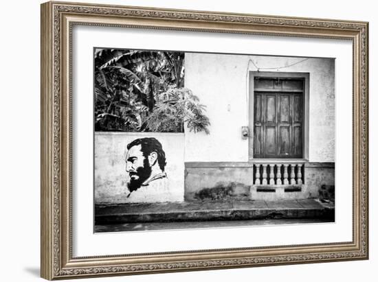 Cuba Fuerte Collection B&W - Cuban Façade-Philippe Hugonnard-Framed Photographic Print