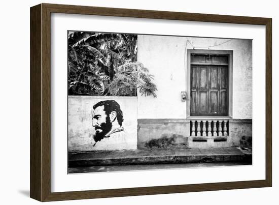 Cuba Fuerte Collection B&W - Cuban Façade-Philippe Hugonnard-Framed Photographic Print