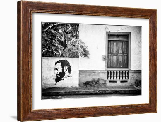 Cuba Fuerte Collection B&W - Cuban Façade-Philippe Hugonnard-Framed Photographic Print