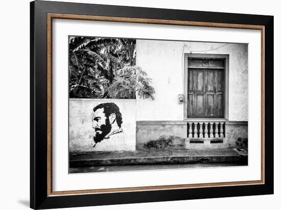 Cuba Fuerte Collection B&W - Cuban Façade-Philippe Hugonnard-Framed Photographic Print