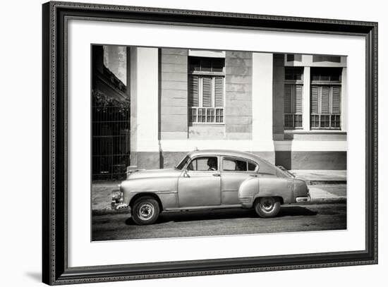 Cuba Fuerte Collection B&W - Cuban Taxi-Philippe Hugonnard-Framed Photographic Print