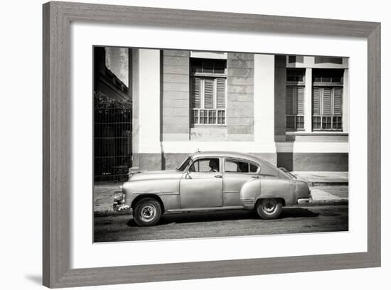 Cuba Fuerte Collection B&W - Cuban Taxi-Philippe Hugonnard-Framed Photographic Print