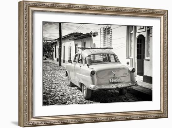 Cuba Fuerte Collection B&W - Ford Classic American Car-Philippe Hugonnard-Framed Photographic Print