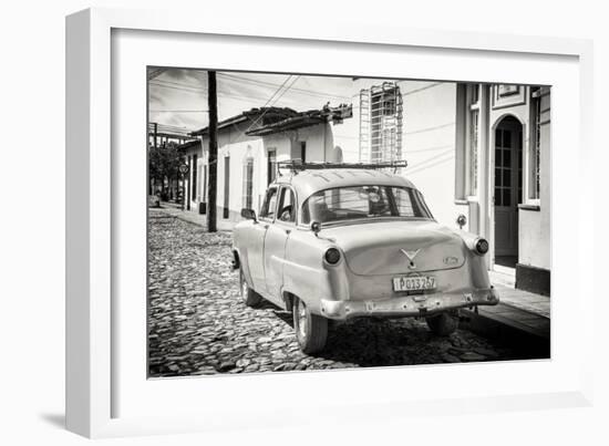 Cuba Fuerte Collection B&W - Ford Classic American Car-Philippe Hugonnard-Framed Photographic Print