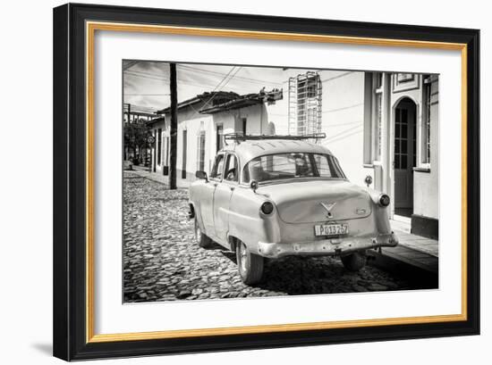 Cuba Fuerte Collection B&W - Ford Classic American Car-Philippe Hugonnard-Framed Photographic Print