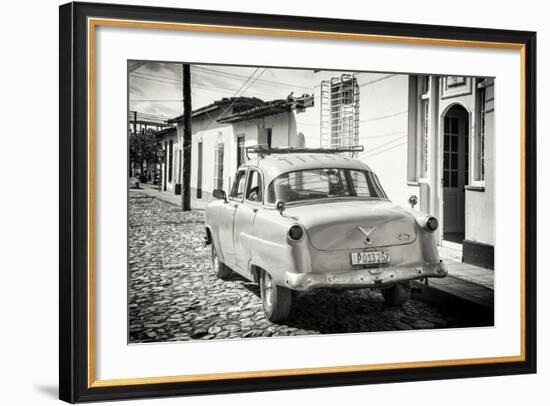Cuba Fuerte Collection B&W - Ford Classic American Car-Philippe Hugonnard-Framed Photographic Print