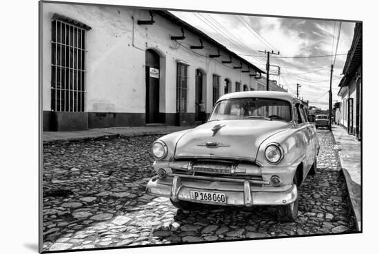 Cuba Fuerte Collection B&W - Plymouth Classic Car II-Philippe Hugonnard-Mounted Photographic Print