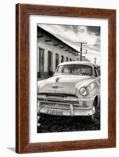 Cuba Fuerte Collection B&W - Plymouth Classic Car III-Philippe Hugonnard-Framed Photographic Print