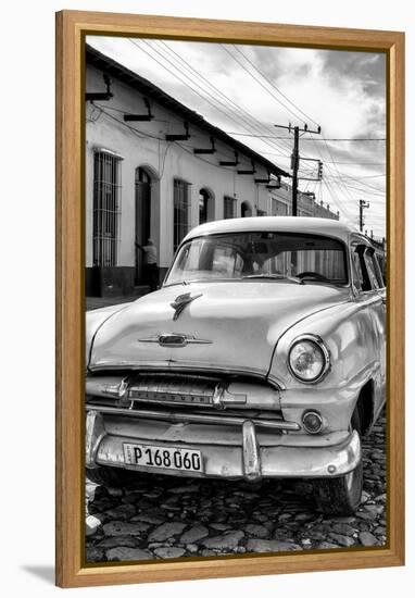 Cuba Fuerte Collection B&W - Plymouth Classic Car IV-Philippe Hugonnard-Framed Premier Image Canvas