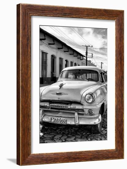 Cuba Fuerte Collection B&W - Plymouth Classic Car IV-Philippe Hugonnard-Framed Photographic Print