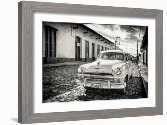 Cuba Fuerte Collection B&W - Plymouth Classic Car-Philippe Hugonnard-Framed Photographic Print