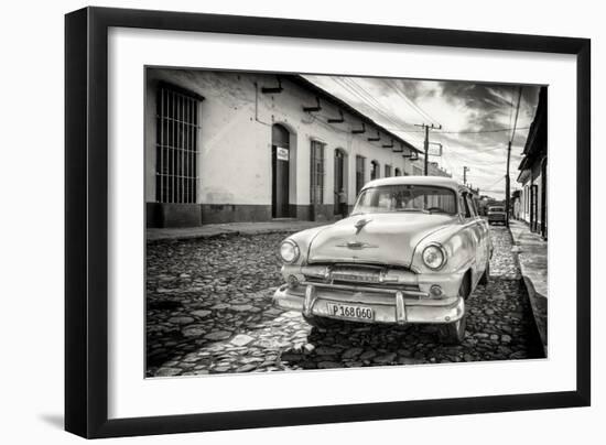 Cuba Fuerte Collection B&W - Plymouth Classic Car-Philippe Hugonnard-Framed Photographic Print