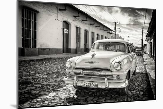 Cuba Fuerte Collection B&W - Plymouth Classic Car-Philippe Hugonnard-Mounted Photographic Print