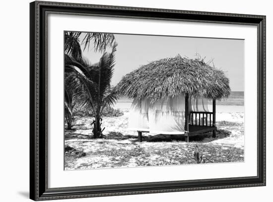 Cuba Fuerte Collection B&W - Quiet Beach III-Philippe Hugonnard-Framed Photographic Print