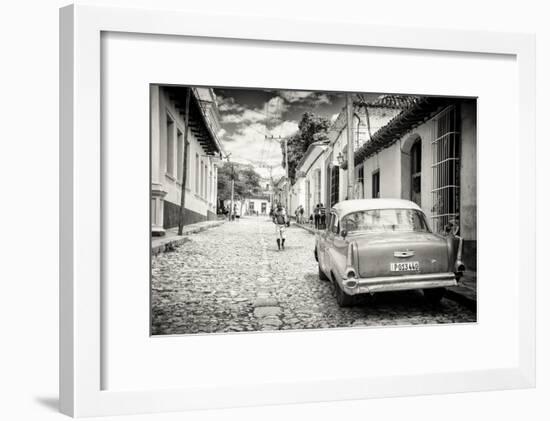 Cuba Fuerte Collection B&W - Street Scene in Trinidad-Philippe Hugonnard-Framed Photographic Print