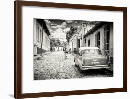 Cuba Fuerte Collection B&W - Street Scene in Trinidad-Philippe Hugonnard-Framed Photographic Print