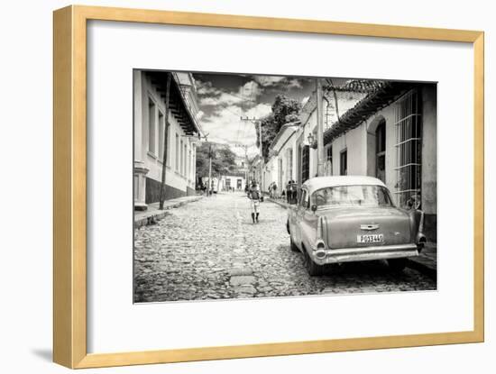 Cuba Fuerte Collection B&W - Street Scene in Trinidad-Philippe Hugonnard-Framed Photographic Print