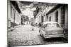 Cuba Fuerte Collection B&W - Street Scene in Trinidad-Philippe Hugonnard-Mounted Photographic Print