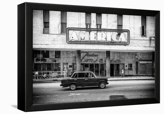 Cuba Fuerte Collection B&W - Teatro America - Havana-Philippe Hugonnard-Framed Premier Image Canvas