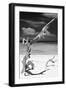 Cuba Fuerte Collection B&W - Trees and White Sand X-Philippe Hugonnard-Framed Photographic Print