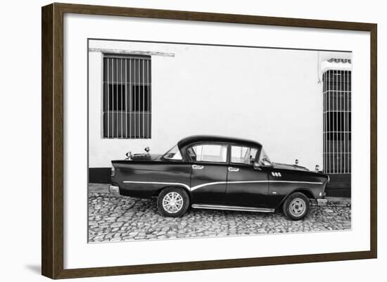 Cuba Fuerte Collection B&W - Trinidad Classic Car II-Philippe Hugonnard-Framed Photographic Print