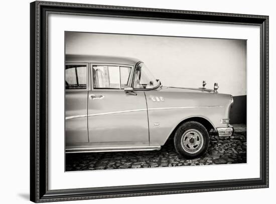 Cuba Fuerte Collection B&W - Trinidad Classic Car III-Philippe Hugonnard-Framed Photographic Print