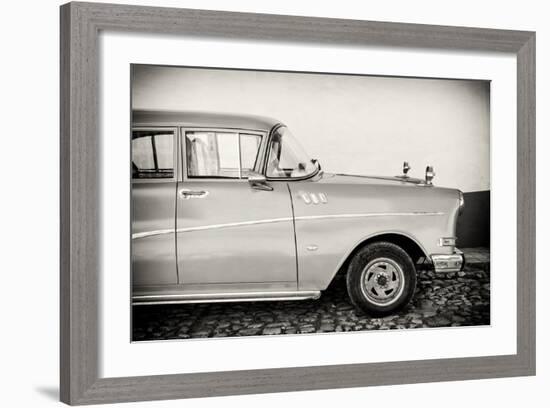 Cuba Fuerte Collection B&W - Trinidad Classic Car III-Philippe Hugonnard-Framed Photographic Print