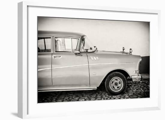 Cuba Fuerte Collection B&W - Trinidad Classic Car III-Philippe Hugonnard-Framed Photographic Print