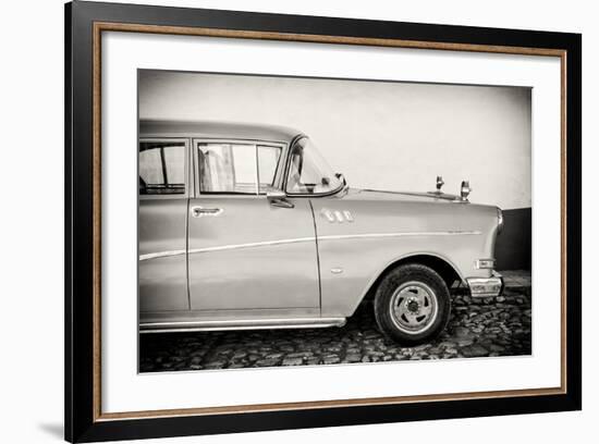 Cuba Fuerte Collection B&W - Trinidad Classic Car III-Philippe Hugonnard-Framed Photographic Print