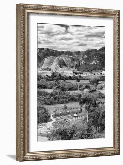 Cuba Fuerte Collection B&W - Vinales Valley II-Philippe Hugonnard-Framed Photographic Print