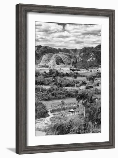 Cuba Fuerte Collection B&W - Vinales Valley II-Philippe Hugonnard-Framed Photographic Print