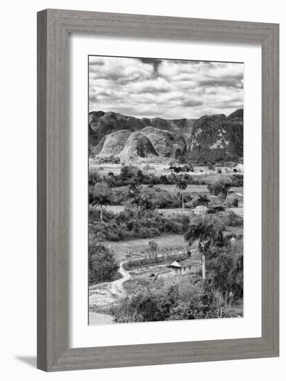 Cuba Fuerte Collection B&W - Vinales Valley II-Philippe Hugonnard-Framed Photographic Print