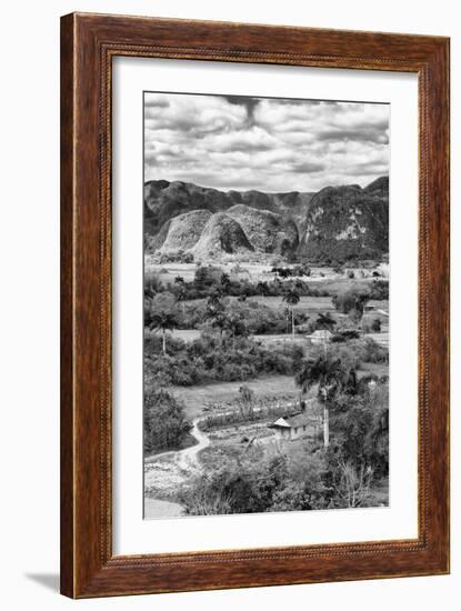 Cuba Fuerte Collection B&W - Vinales Valley II-Philippe Hugonnard-Framed Photographic Print