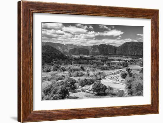 Cuba Fuerte Collection B&W - Vinales Valley III-Philippe Hugonnard-Framed Photographic Print