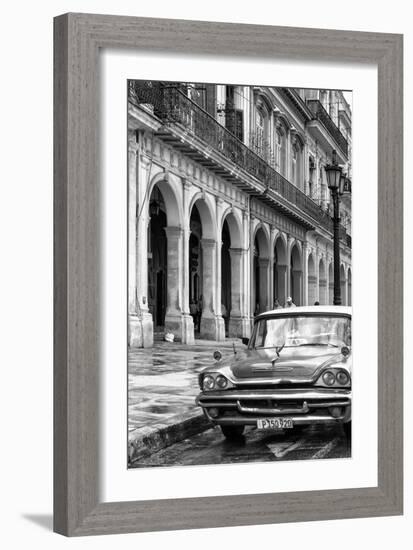 Cuba Fuerte Collection B&W - Vintage Car in Havana IX-Philippe Hugonnard-Framed Photographic Print