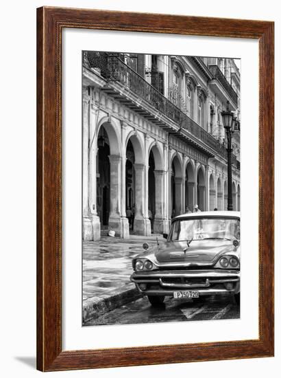 Cuba Fuerte Collection B&W - Vintage Car in Havana IX-Philippe Hugonnard-Framed Photographic Print