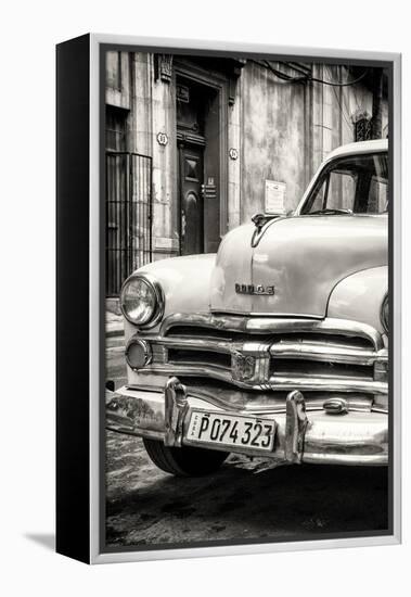 Cuba Fuerte Collection B&W - Vintage Cuban Dodge III-Philippe Hugonnard-Framed Premier Image Canvas