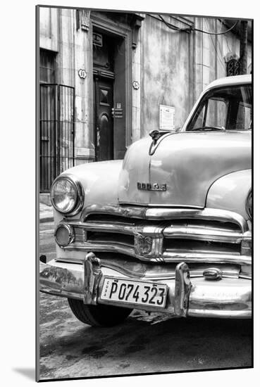 Cuba Fuerte Collection B&W - Vintage Cuban Dodge IV-Philippe Hugonnard-Mounted Photographic Print