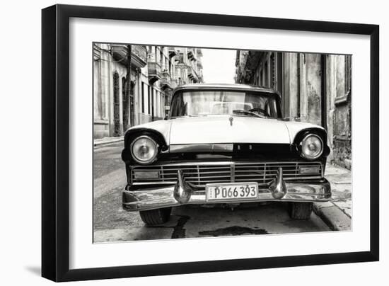 Cuba Fuerte Collection B&W - Vintage Cuban Ford-Philippe Hugonnard-Framed Photographic Print