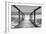 Cuba Fuerte Collection B&W - Wooden Pier on Tropical Beach II-Philippe Hugonnard-Framed Photographic Print