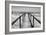 Cuba Fuerte Collection B&W - Wooden Pier on Tropical Beach IV-Philippe Hugonnard-Framed Photographic Print