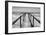 Cuba Fuerte Collection B&W - Wooden Pier on Tropical Beach IV-Philippe Hugonnard-Framed Photographic Print