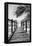 Cuba Fuerte Collection B&W - Wooden Pier on Tropical Beach IX-Philippe Hugonnard-Framed Premier Image Canvas