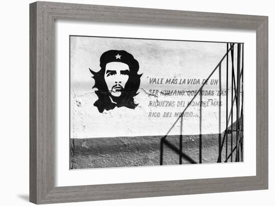 Cuba Fuerte Collection B&W - Word of Che II-Philippe Hugonnard-Framed Photographic Print